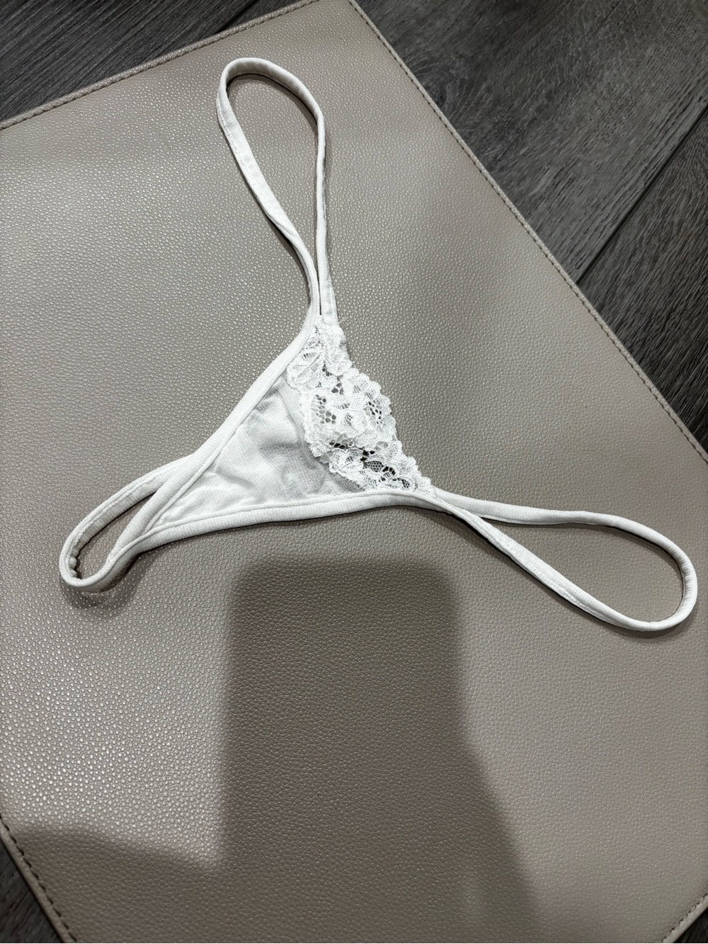 Skims bridal Lace-Trim mesh micro Thong S